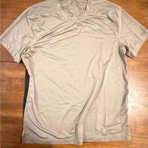 Men's Crew Neck Short Sleeve Shirt - Light Gray